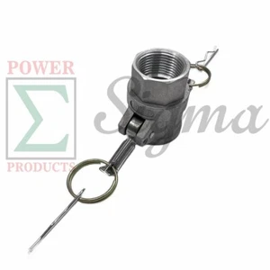 1” IN Aluminum Type D Camlock & Groove Hose Fitting Female Coupler x Female NPT - Picture 1 of 6