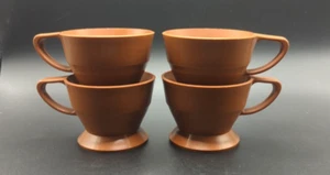 Vintage Solo Cozy Cup Holders 1970s (4) Brown Plastic Number 68 Camping Travel - Picture 1 of 5