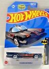 2022 Lot of 2 Hot Wheels #131/250 Black TV Series Batmobile Batman #4/5 NOC