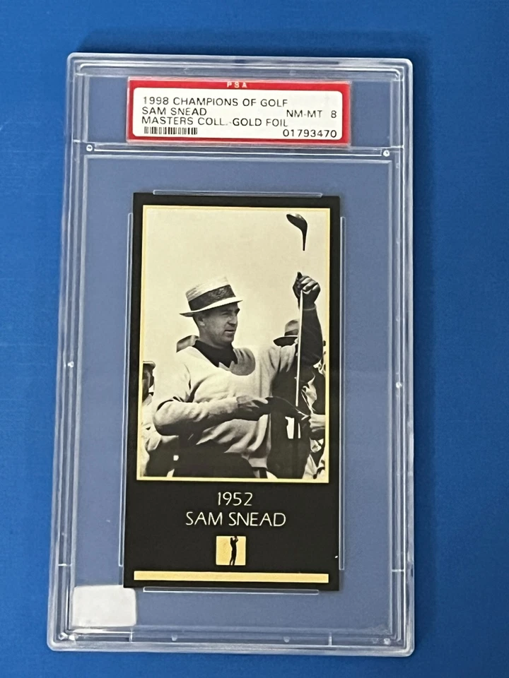 1998 Champions of Golf Masters Collection Sam Snead 1952 NM Mint PSA8 Card - Image 1 of 4
