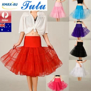 Tutu Skirt 67cm Lady Vintage 50s Petticoat Rockabilly Petticoat Dress Underskirt - Picture 1 of 12