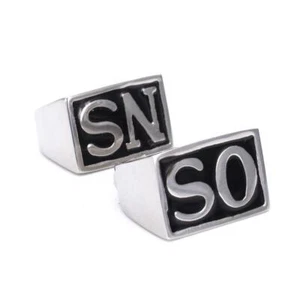 Sons of Anarchy Ringe Herren Rock Punk Harley Silber Gold Ring 2 Stück Größe - Bild 1 von 16