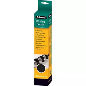 Fijaciones de peine de plástico Fellowes negro 3/4 52509 - Imagen 1 de 5