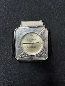 Silpada Designs Sterling Silver 925 Hammered Japan Quartz Watch - Picture 1 of 9