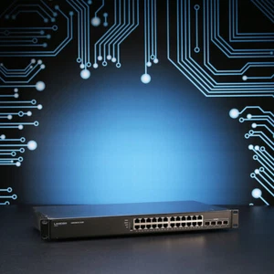 Lancom GS-2328P Managed PoE+ Switch // 24x GbE + 4x 10GSFP+ Ports - Bild 1 von 5