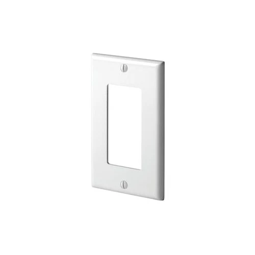 Leviton 80401-W, Blanco, (1) Decora/GFCI, 1 Banda, Estándar, Placa de Pared, 1 pieza Foto 1 de 1