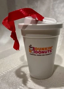 SALE!! Dunkin Donut’s 2012 Mini Hot Coffee Cup Collectible Ornament New! - Picture 1 of 3