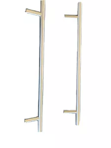 Zwei (2) 11” Gebürstetes Nickel 11” Schrankgriff/Schubladenzug - keine Schrauben - Bild 1 von 4