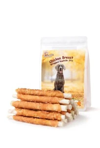 Chicken Wrapped Rawhide Sticks, Long Lasting Dog Treats High Protein Dog Chew... - Picture 1 of 8