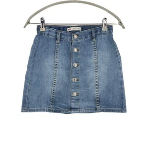 Levi's Strauss & Co Denim High Rise Mini Blue Girls Skirt Size 10 J. - Picture 1 of 8