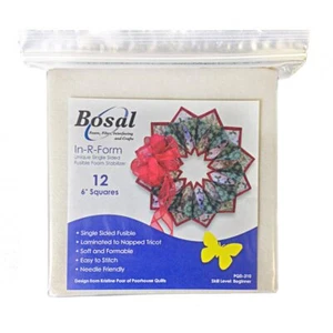 Bosal Single Sided Fusible Foam Stabilizer, 6" Squares 12pk - Picture 1 of 1