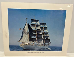 1969 USCG Cutter Eagle Ship Print Poster US Coast Guard Training 17 X 14 - Picture 1 of 8