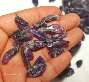 Indian Amethyst Rough Meditation Gemstone Natural 10 Pcs Wholesale Lot 5x8x12 mm - Picture 1 of 4