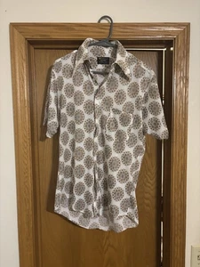 Vintage 70’s Penneys Towncraft Pen-Prest Button-Down Shirt Poly Medium 15-15 1/2 - Bild 1 von 4