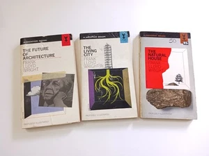 Lot of 3 Frank Lloyd Wright 1963 Books Architect House Designer - Bild 1 von 8
