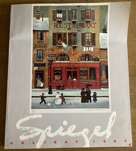 1987 Spiegel Holiday Catalog Michel Delacroix Cover Vintage - Picture 1 of 16