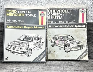 Haynes Repair Manual Chevy Corsica Beretta 1987- 1996 Ford Tempo Mercury 84-94 - Picture 1 of 7