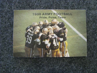 Army Football 1988 College Pocket Schedule (RK) - Image 1 of 2