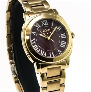 RSW • Swiss Watch • Stainless Steel PVD Gold • Quartz • 30mm • 5ATM • RSWL114 - Picture 1 of 11