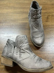 Botas vaqueras boho de tacón grueso Nosara talla 8,5 sin clasificación botas veganas para mujer - Imagen 1 de 6