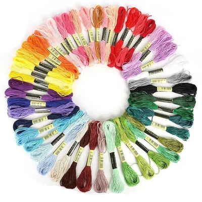 Premium Embroidery Floss 8Pcs Smooth Thread for DIY Sewing Clothing Accessories - Image 1 of 4