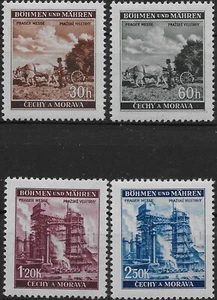 Bohemia & Moravia 1941 Prague Trade Fair Mi # 75-78 MNH ** - Picture 1 of 1