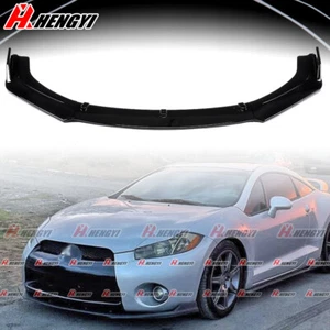 For Mitsubishi Eclipse Front Bumper Lip Splitter Kit Chin Spoiler Gloss Black - Picture 1 of 7