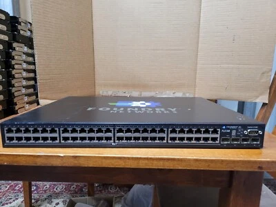 FOUNDRY NETWORKS FASTIRON MODEL & P/N: FLS 648 48 GIGABIT PORTS w/ 4 x SFP PORTS - Image 1 of 4