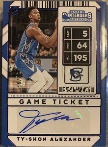 Ty-Shon Alexander Creighton Basketball Panini Purple Foil Auto Rookie Card /99 - Picture 1 of 1