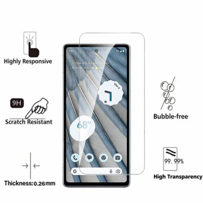 Anti-Scratch Screen Film For Google Pixel 7 6 5a 3A XL 7a 8 3A 8 Pro 4a 6a 4 XL - Image 1 of 4