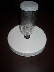 1 Gallon Jar Lid with 3-Piece Airlock & Grommet For Fermenting or Brewing 4 3/4" - Picture 1 of 1