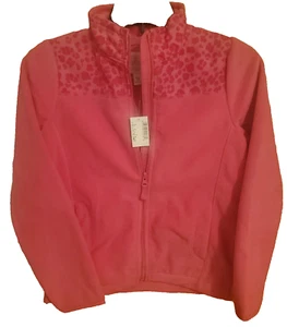 The Children’s Place Girls Fleece Zip Up Jacket Pockets Vivid M 7/8 - Picture 1 of 16