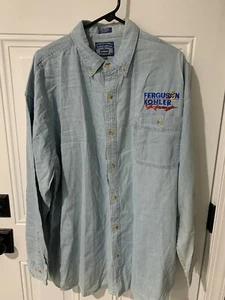 Ferguson Kohler Racing XXL Button Up Shirt Pre Owned NASCAR Blue - Picture 1 of 3