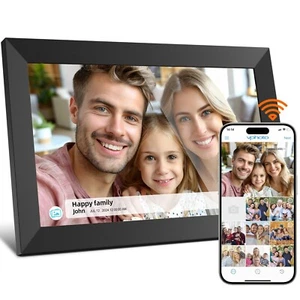 Digital Picture Frame WiFi 16GB, 10.1 Inch Digital Photo Frame, Share Photos ... - Picture 1 of 7