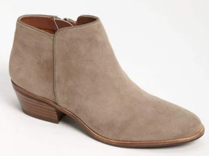 NUEVO Sam Edelman Mujer Petty Chelsea Masilla Gamuza Bota al Tobillo EE. UU. 6,5 ANCHO Cremallera Lateral - Imagen 1 de 12