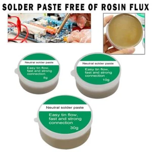 Soldering flux paste for electronics SMD plumbing DIY etc 8g/10g/30g tin New - Picture 1 of 15