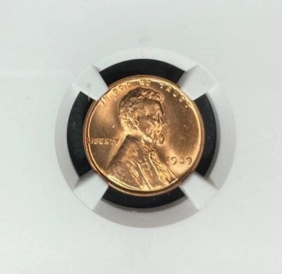 1939 LINCOLN WHEAT CENT ~ NGC MS 66 RD  ~BEAUTIFUL COIN~ - Image 1 of 4