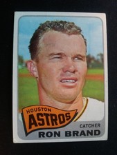 1965 Topps Baseball Card # 212 Ron Brand - Houston Astros