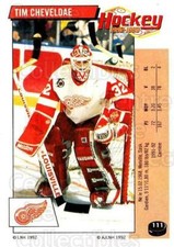 1992-93 Panini Stickers French #111 Tim Cheveldae