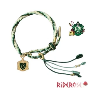 Hand-Woven Harry Potter Slytherin House Bracelet Couple Gift - Picture 1 of 6