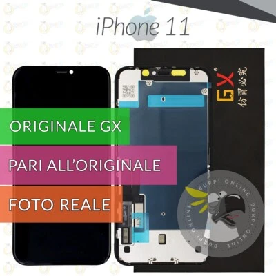DISPLAY APPLE IPHONE 11 GX COME ORIGINALE SCHERMO TOUCH VETRO A2111 A2221 A2223