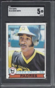 Tarjeta de béisbol 1979 Topps #116 Ozzie Smith San Diego Padres SGC 5 inv#AR novato - Imagen 1 de 2