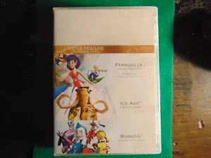 Triple Feature: Ferngully Ice Age Robots DVD 75 Years - Picture 1 of 1