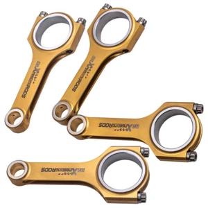 Titanizing H-Beam Connecting Rods + ARP Bolts For Audi A3 1.8T (AGU AQA) 5.669" - Picture 1 of 10