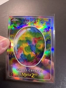 Topps Chrome MetaZoo Series 0 Chaos Crystal Silver Holo Refractor #144 MINT - Picture 1 of 2