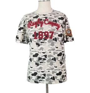 USA Rugby shirt men's large white embroidered short sleeve cotton - Picture 1 of 14