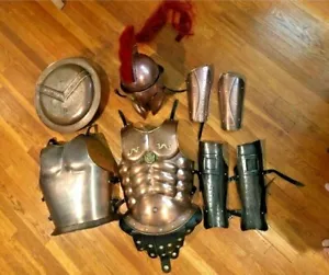Medieval Wearable Suit Armor Greek 300 Spartan Body Armor Cosplay Costume LARP - Foto 1 di 7