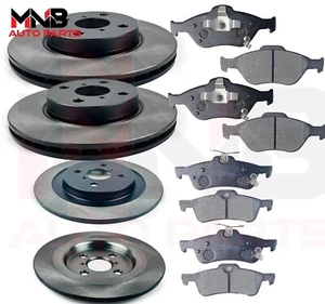 FRONT & REAR BRAKE DISCS & BRAKE PADS FOR TOYOTA YARIS 2005-2014, VIOS 2005-2013 - Picture 1 of 17
