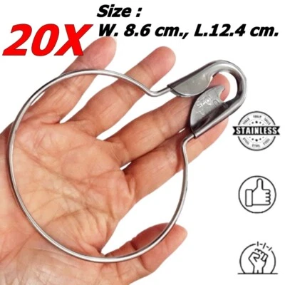 20X Super Heavy Duty Jumbo 5"Safety Round Pins Stainless Steel Crafting Multi-pu - Image 1 of 4