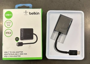 Belkin USB-C to VGA Port HDMI Adapter Projector Video Cable OPEN BOX - Picture 1 of 3